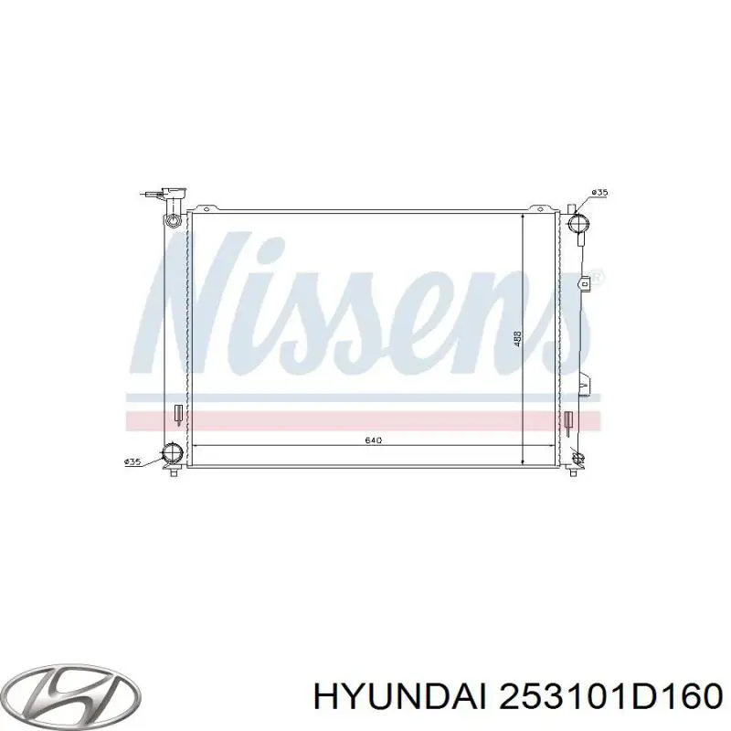 Радиатор 253101D160 Hyundai/Kia