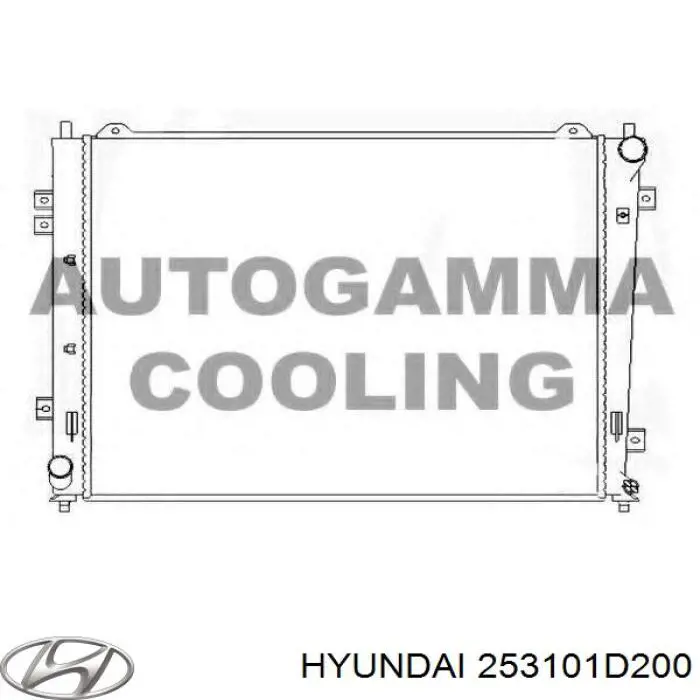 Купить 253101D200 Hyundai/Kia Радиатор водяной