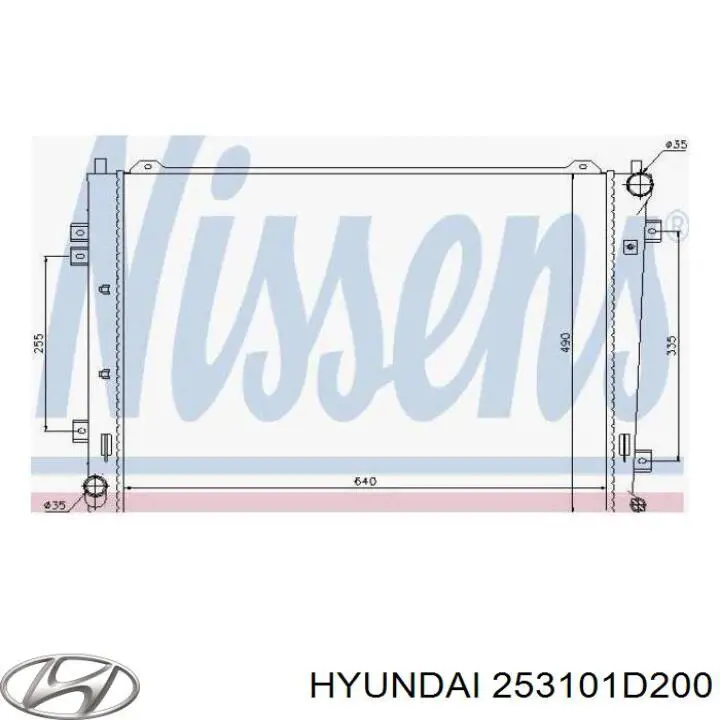 253101D200 Hyundai/Kia радиатор