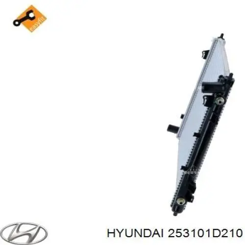 Радиатор охлаждения двигателя Hyundai/Kia 253101D210 цена, от 182.96 USD