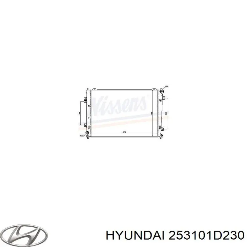 Радиатор охлаждения двигателя Hyundai/Kia 253101D230 цена, от 123.83 USD