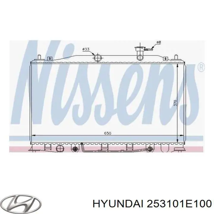 253101E100 Hyundai/Kia Радиатор основной