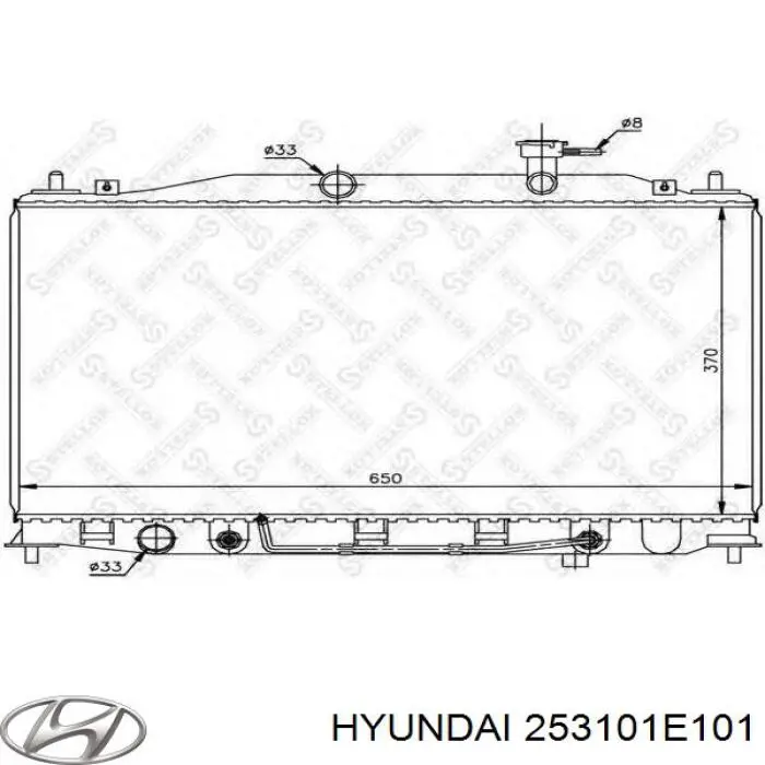 Радиатор охлаждения двигателя Hyundai/Kia 253101E101 цена, от 99.42 USD