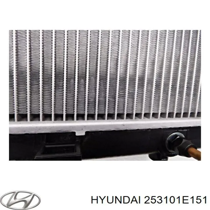 Радиатор охлаждения двигателя Hyundai/Kia 253101E151 цена, от 66.53 USD
