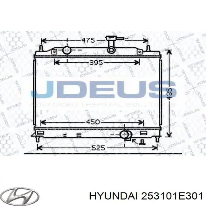 Радиатор 253101E301 Hyundai/Kia