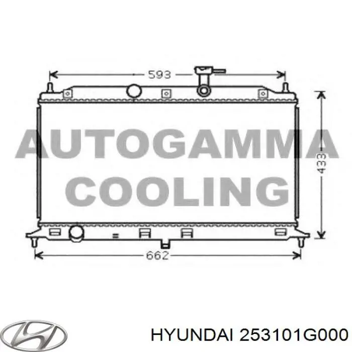 Радиатор 253101G000 Hyundai/Kia