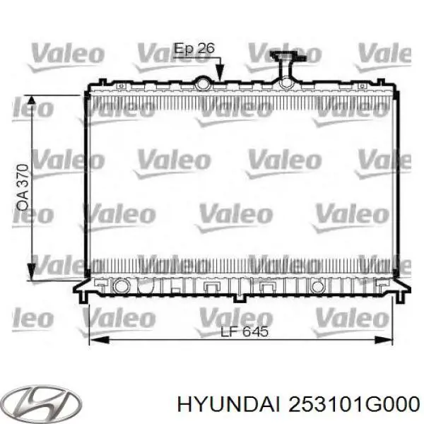 253101G000 Hyundai/Kia Радиатор основной