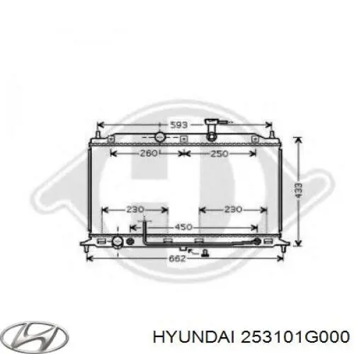 Купить 253101G000 Hyundai/Kia Радиатор водяной