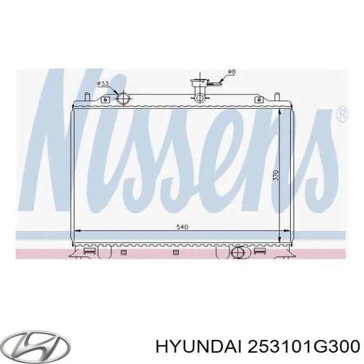 Радиатор 253101G300 Hyundai/Kia