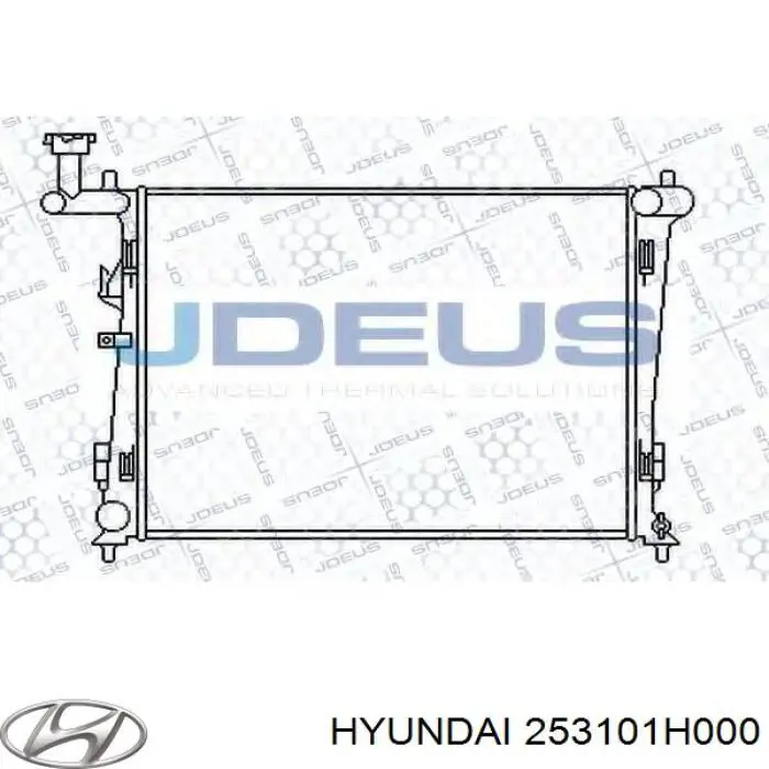 Радиатор охлаждения двигателя Hyundai/Kia 253101H000 цена, от 58.48 USD