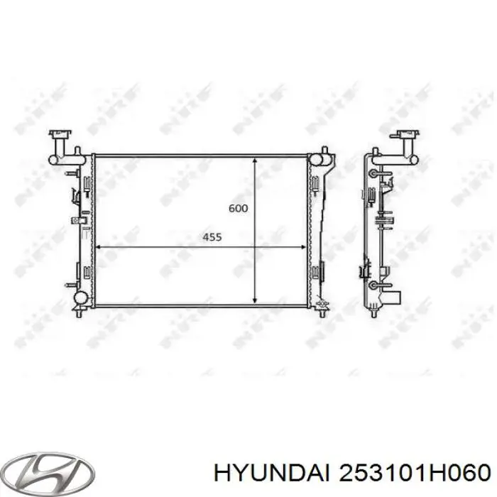 Радиатор 253101H060 Hyundai/Kia