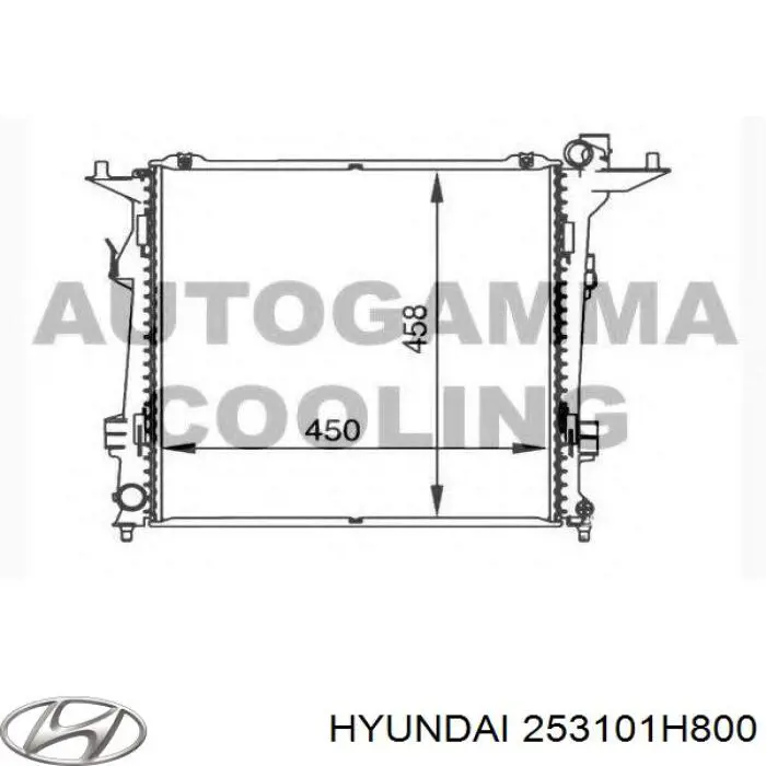 Радиатор 253101H800 Hyundai/Kia