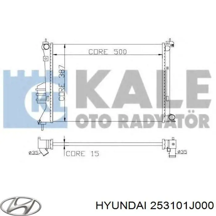 Купить 253101J000 Hyundai/Kia Радиатор водяной