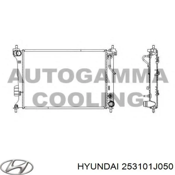 Купить 253101J050 Hyundai/Kia Радиатор водяной