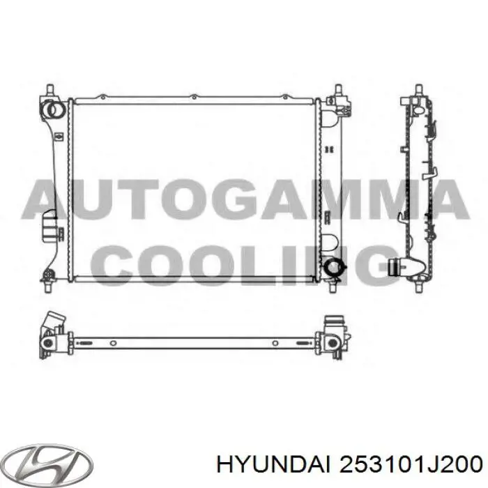 253101J200 Hyundai/Kia радиатор