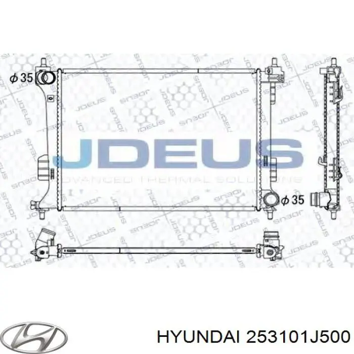 253101J500 Hyundai/Kia радиатор