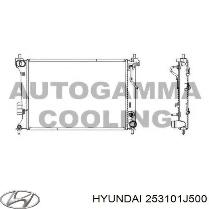 253101J500 Hyundai/Kia Радиатор основной