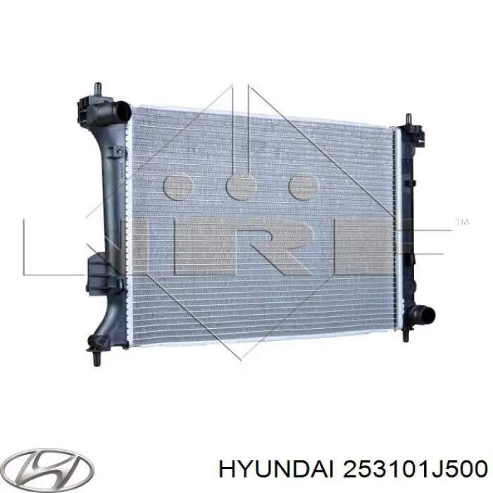 Радиатор охлаждения двигателя Hyundai/Kia 253101J500 цена, от 50.60 USD
