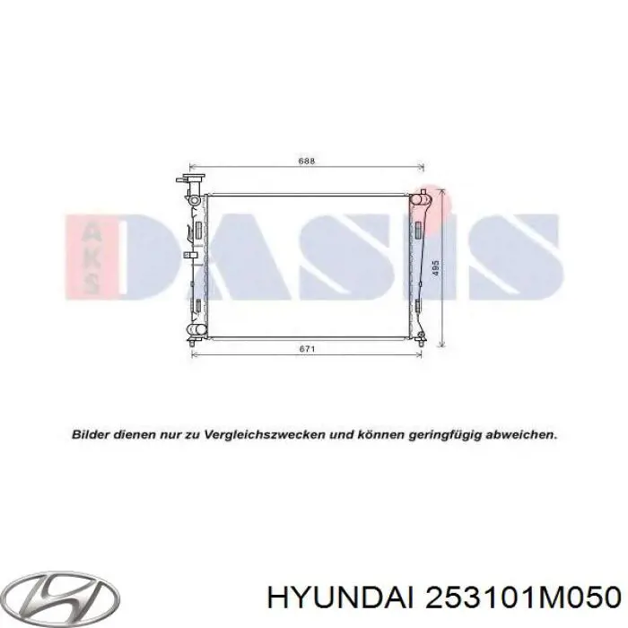 253101M050 Hyundai/Kia Радиатор основной
