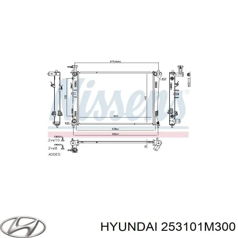 Радиатор охлаждения двигателя Hyundai/Kia 253101M320 цена, от 38.09 USD