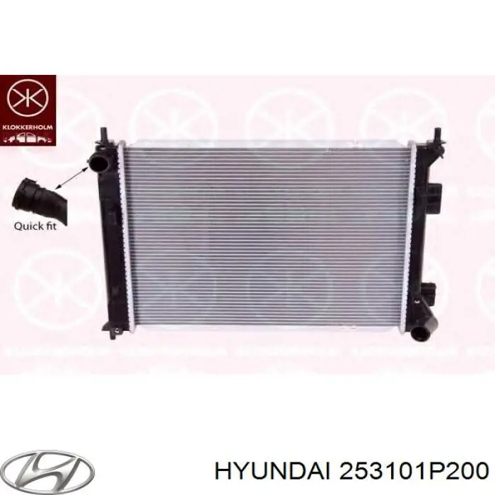 Радиатор 253101P200 Hyundai/Kia