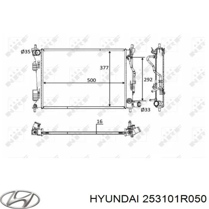 Купить 253101R050 Hyundai/Kia Радиатор водяной