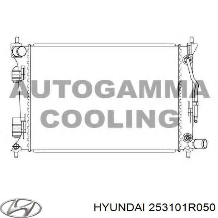 253101R050 Hyundai/Kia Радиатор основной