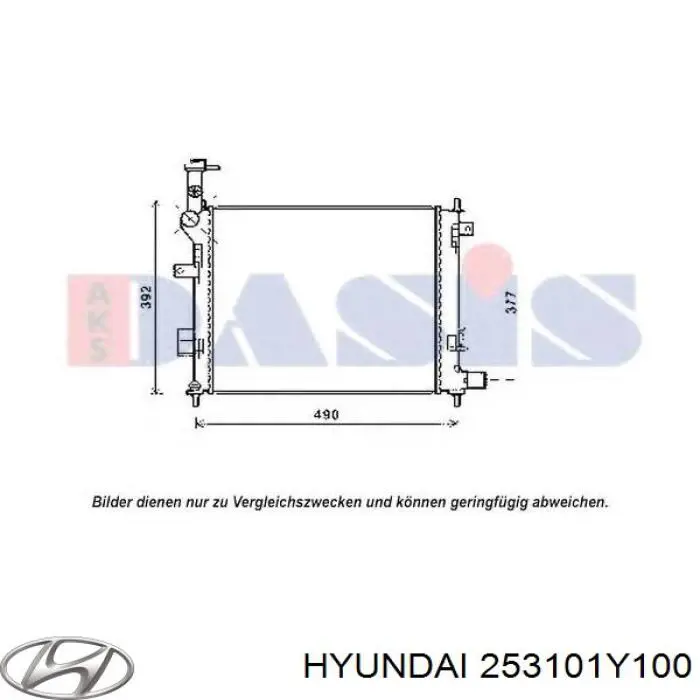 253101Y100 Hyundai/Kia Радиатор основной
