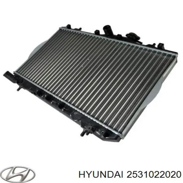 Радиатор охлаждения двигателя Hyundai/Kia 2531022020 цена, от 46.61 USD