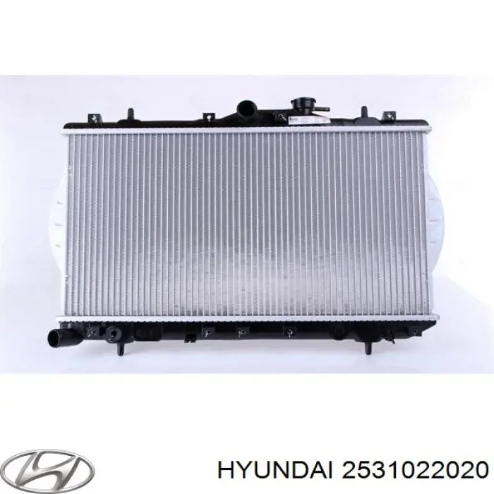 Купить 2531022020 Hyundai/Kia Радиатор водяной