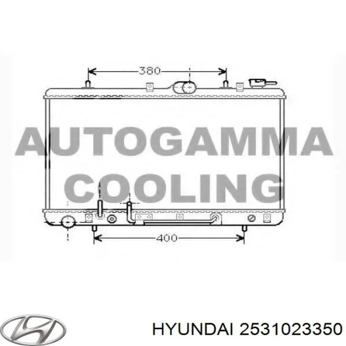 Купить 2531023350 Hyundai/Kia Радиатор водяной