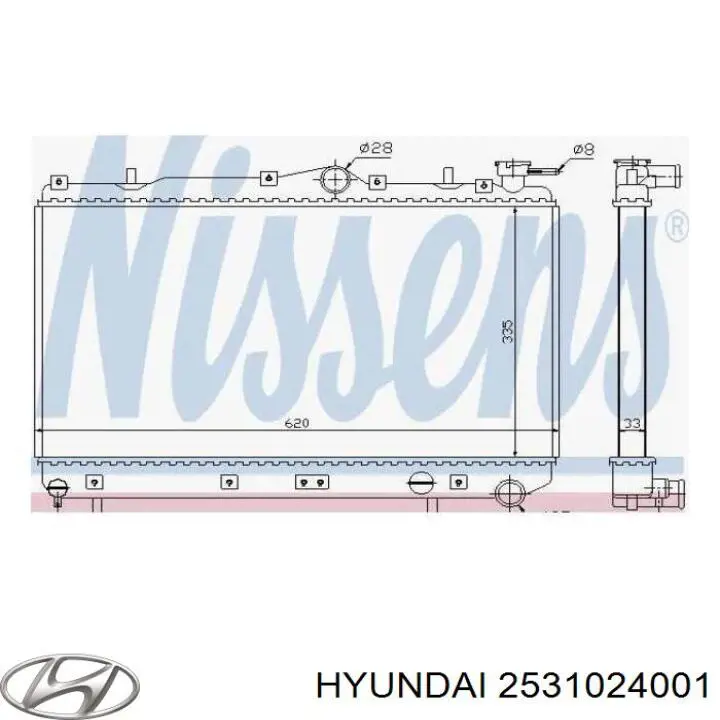  Радиатор Hyundai S Coupe 