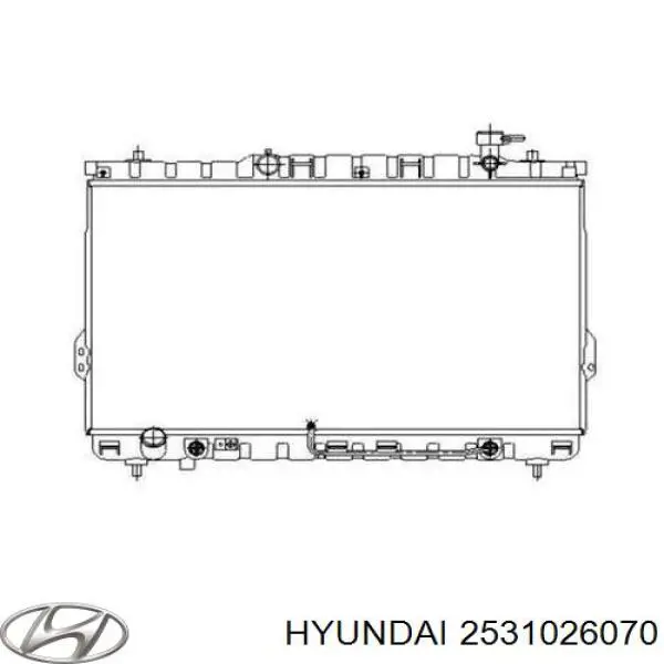 Купить 2531026070 Hyundai/Kia Радиатор водяной