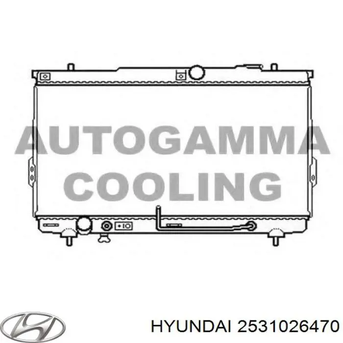 Купить 2531026470 Hyundai/Kia Радиатор водяной
