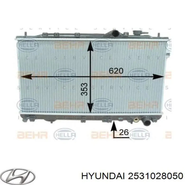 Радиатор охлаждения двигателя Polcar 401008 цена, от 56.53 USD
