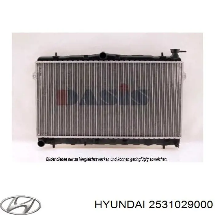 2531029000 Hyundai/Kia радиатор