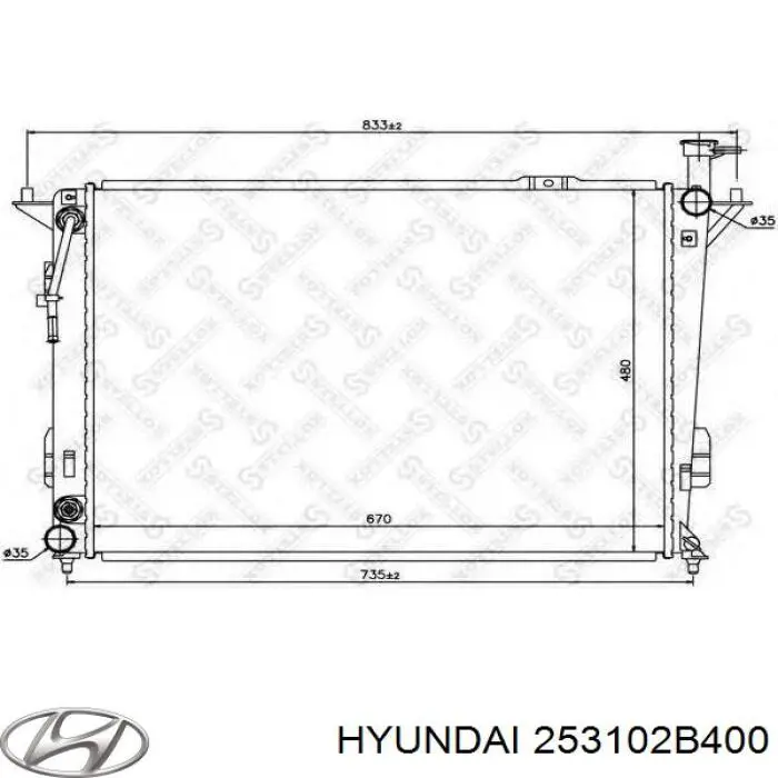 Радиатор 253102B400 Hyundai/Kia