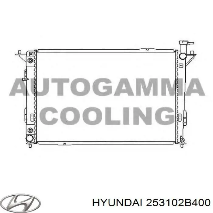 253102B400 Hyundai/Kia Радиатор основной