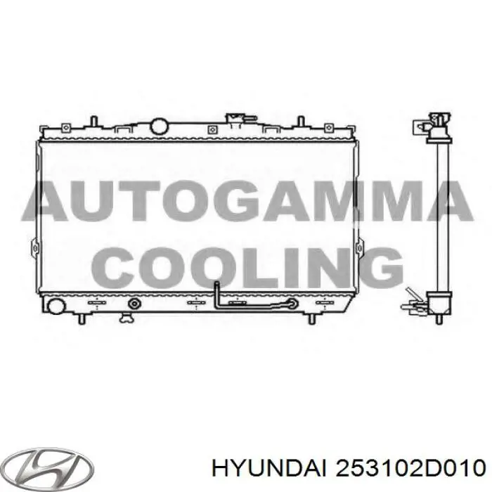 253102D010 Hyundai/Kia радиатор