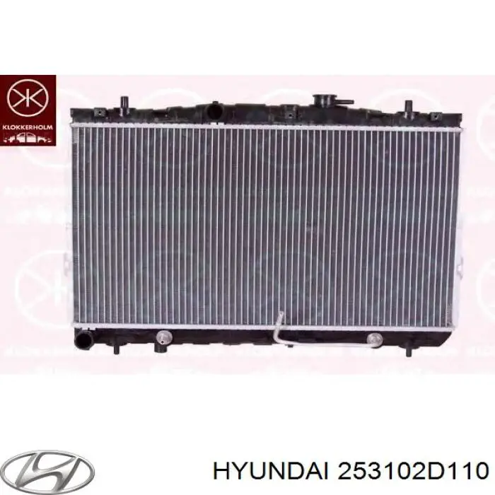 Радиатор охлаждения двигателя Hyundai/Kia 253102D110 цена, от 61.23 USD