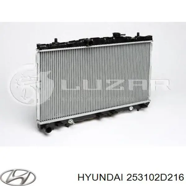 Радиатор охлаждения двигателя на Hyundai Elantra  HD