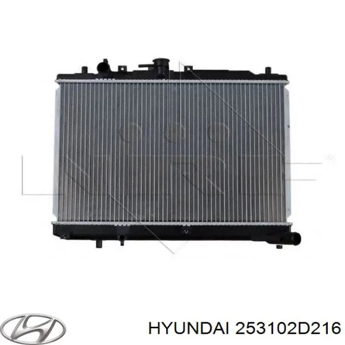 Радиатор охлаждения двигателя Hyundai/Kia 253102D216 цена, от 371.86 USD