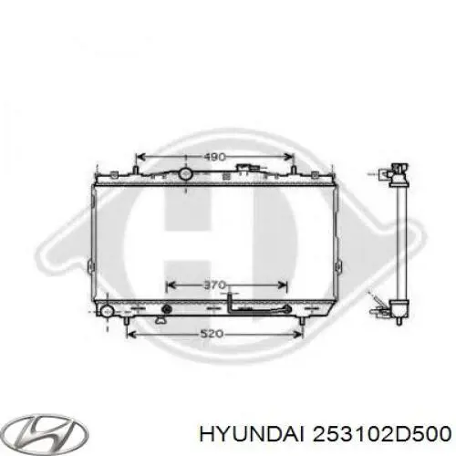 253102D500 Hyundai/Kia радиатор
