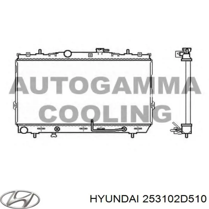 253102D510 Hyundai/Kia радиатор