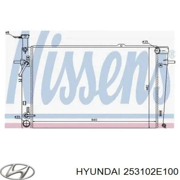 Радиатор охлаждения двигателя Hyundai/Kia 253102E100 цена, от 93.87 USD
