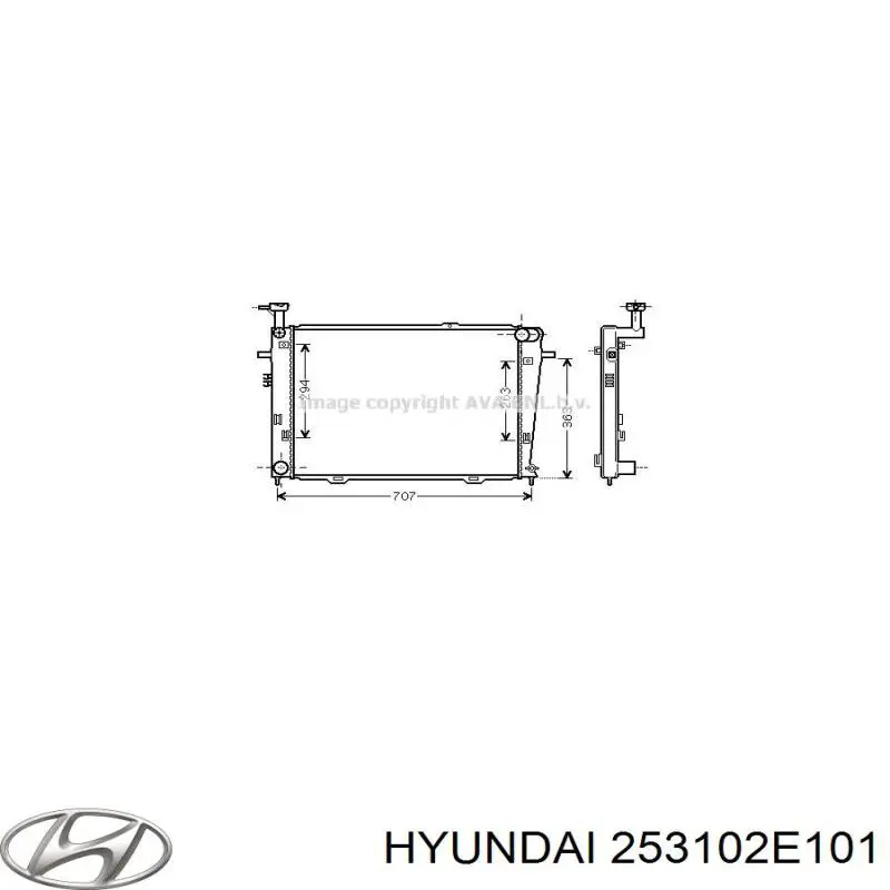 253102E101 Hyundai/Kia Радиатор основной
