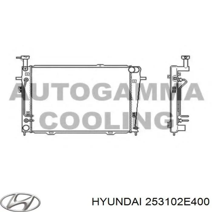 253102E400 Hyundai/Kia Радиатор основной