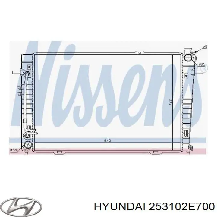 253102E700 Hyundai/Kia Радиатор основной