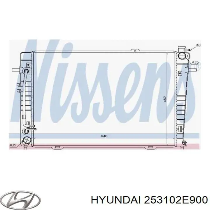 Купить 253102E900 Hyundai/Kia Радиатор водяной