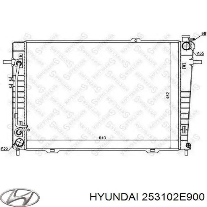 Радиатор охлаждения двигателя Hyundai/Kia 253102E900 цена, от 80.95 USD